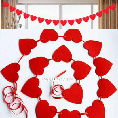 Banner Flannel Bentuk Hati
