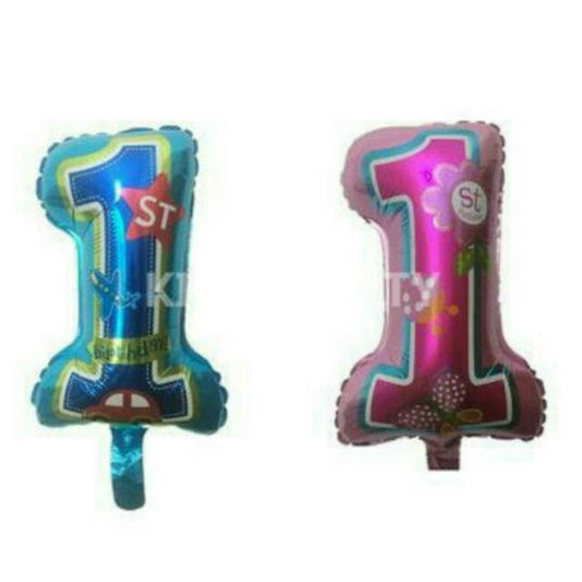 Balon Foil 1st Birthday Boy & 1st Birthday Girl Mini