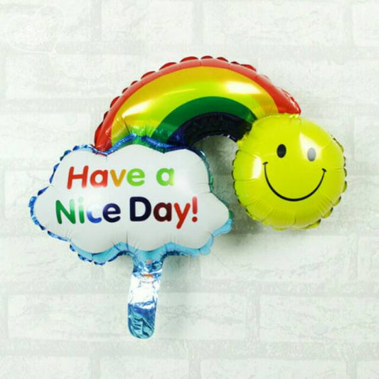 Balon Foil Have a Nice Day Smile Rainbow Mini