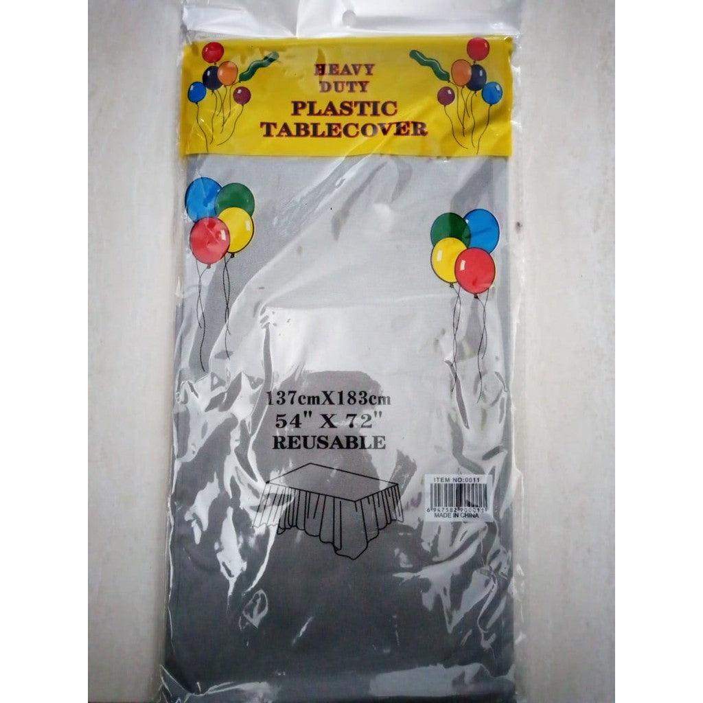 Taplak Meja Plastik Polos / Plastic Table Cover Polos