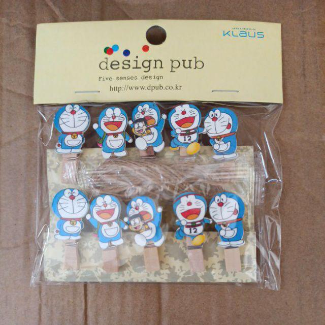 Wooden Clip Set Minion,Doraemon,Hello Kitty, My Little Pony/Penjepit Foto Kayu Karakter/Jepitan Kayu