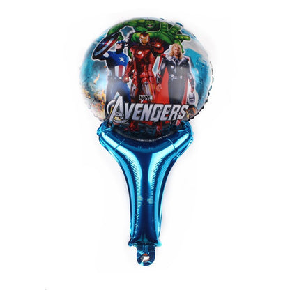 Balon Foil Pentung / Tongkat / Tenis / Handheld Hello Kitty,Doraemon,Frozen,Hulk,Donald,Daisy, Pony