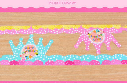( isi 10 pcs ) Party Hat / Topi Pesta Ulang Tahun / Ultah Polkadot Mahkota / Crown