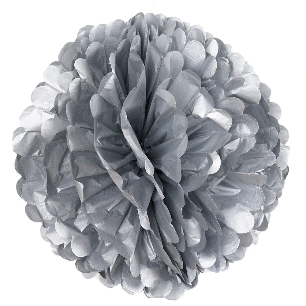 Pompom Paper 25 cm Gold Silver Rose Gold Metalik/Pompom Tissue/Pom Pom Flower/Pompom Kertas Dekorasi