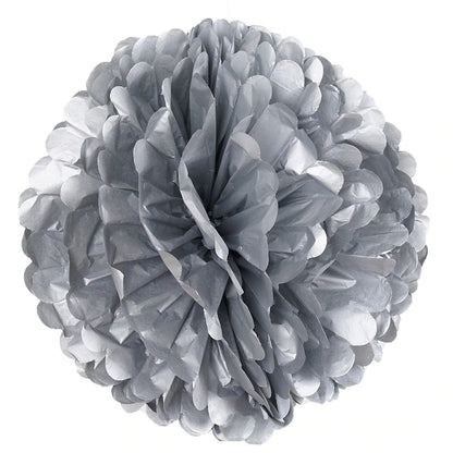 Pompom Paper 25 cm Gold Silver Rose Gold Metalik/Pompom Tissue/Pom Pom Flower/Pompom Kertas Dekorasi