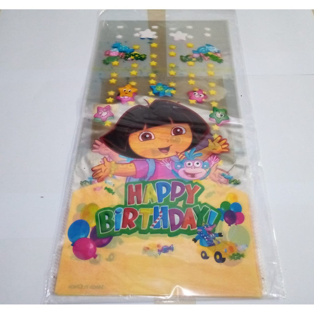 ( isi 10 pcs ) Plastik Snack Kartun / Goodie Bag Besar Size 25 cm x 50 cm /  Bingkisan Ulang Tahun / Ultah