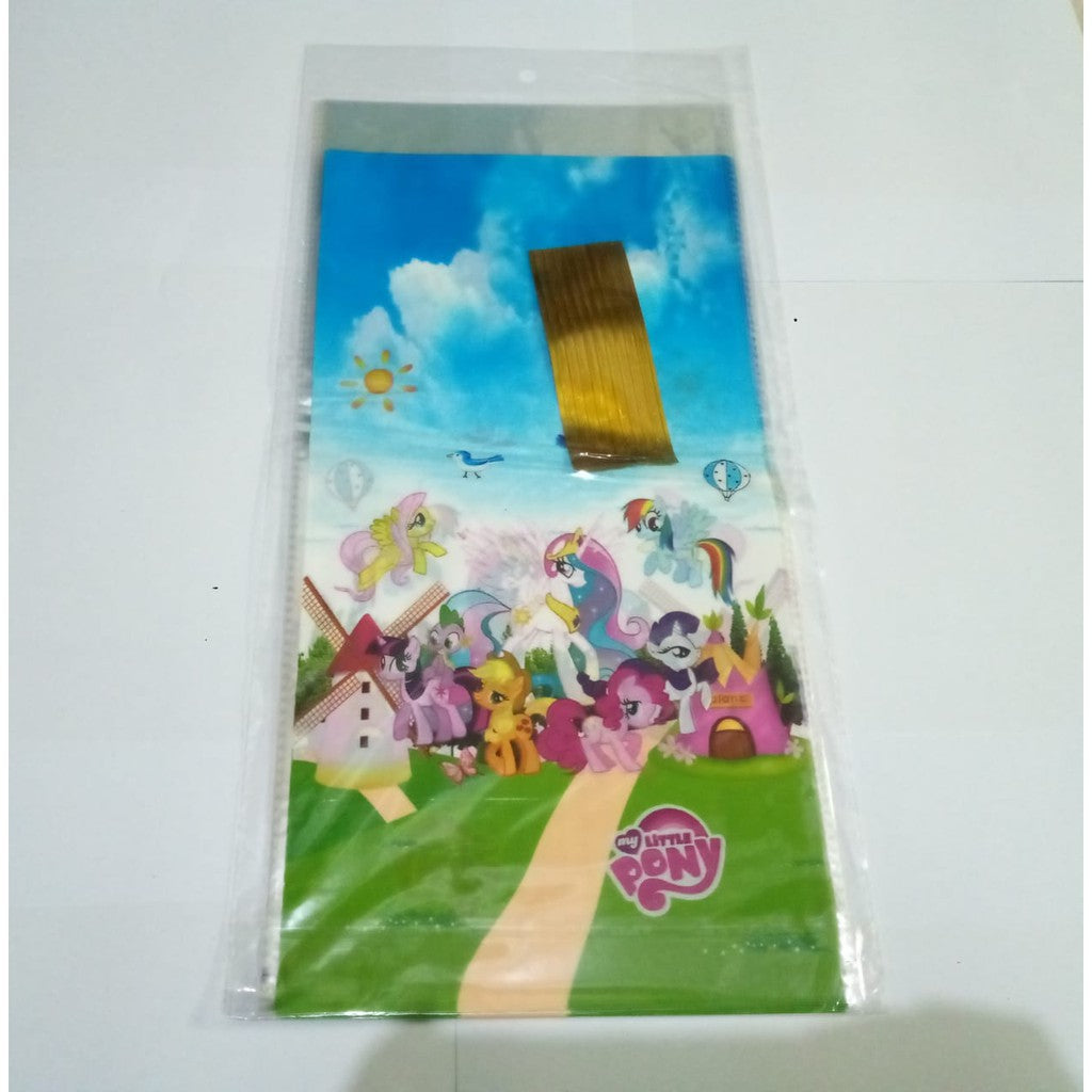 ( isi 10 pcs ) Plastik Snack Kartun / Goodie Bag Size Sedang 18 cm x 36 cm /  Bingkisan Ulang Tahun / Ultah