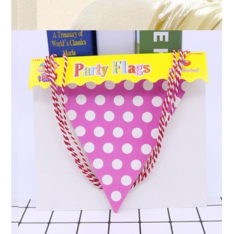Bunting Flag / Banner Segitiga Polkadot