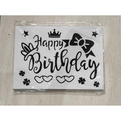 Stiker Bobo Balon PVC Ukuran 21 x 29 cm Balloon Sticker Happy Birthday/I Love You/Anniversary/Graduation
