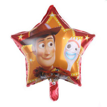 Balon Foil Bulat Toy Story 4 Buzz Howdy Size 45 cm