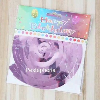 6 pcs Spiral Swirl Decoration / Dekorasi Spiral Gantung