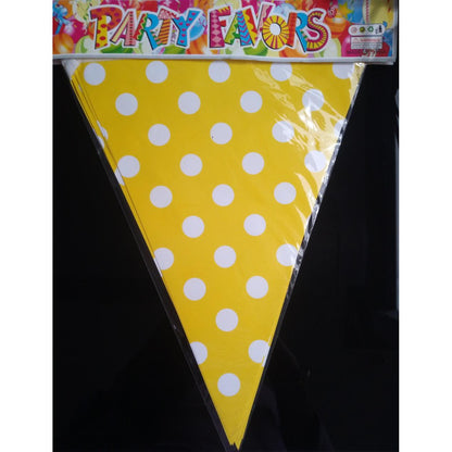 Bunting Flag / Banner Segitiga Polkadot