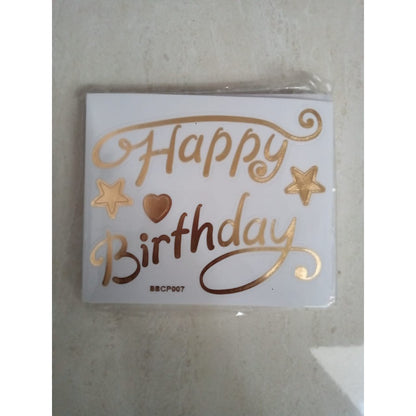 Stiker Bobo Balon PVC ukuran 12 x 12 cm / Balloon Sticker Tulisan Happy Birthday / Love You / Unicorn