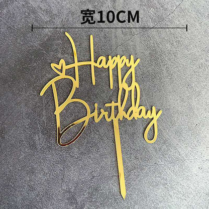 Cake Topper Acrylic / Topper Kue Akrilik Happy Valentine Day / Happy Birthday / HBD