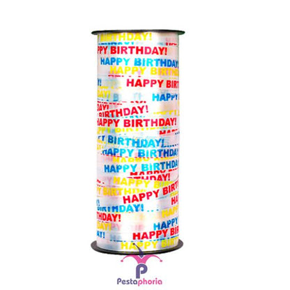 Curly Ribbon / Pita Balon Tulisan Happy Birthday / I Love You