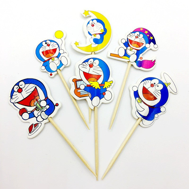 1 Pack isi 24 pcs Cake Topper / Hiasan Kue Karakter /Kartun