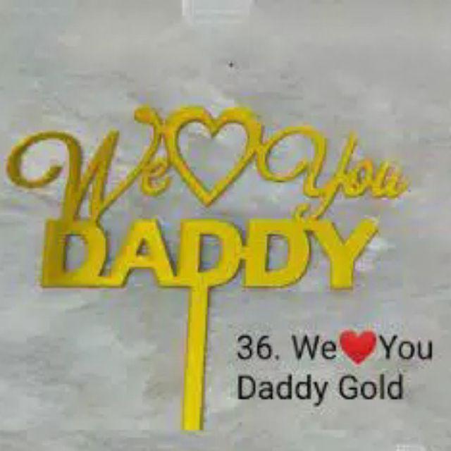 Cake Topper Acrylic / Topper Kue Akrilik Happy Valentine Day / Happy Birthday / HBD