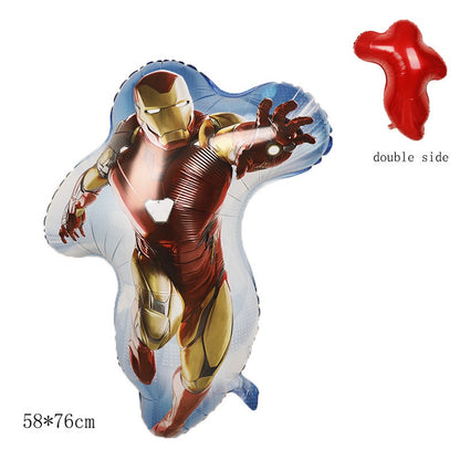 Balon Foil Jumping Spiderman, Iron Man, Antman, Iron Hulk Full Body Size 76 cm