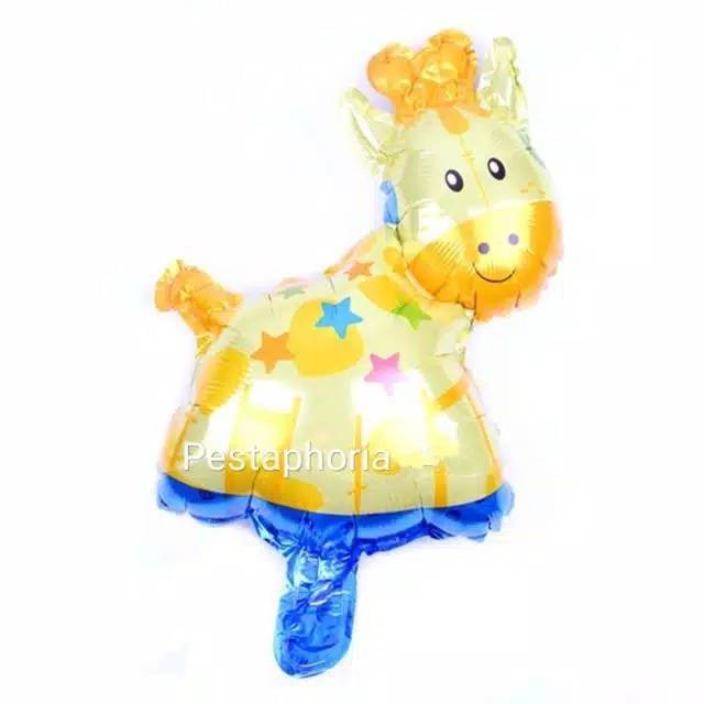 Balon Foil Fish School Out  &  Giraffe Star / Jerapah Bintang  Size Mini
