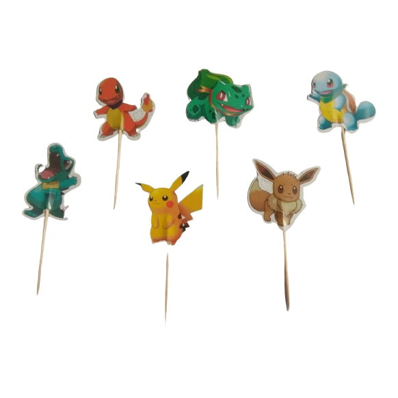 1 Pack isi 24 pcs Cake Topper / Hiasan Kue Karakter /Kartun