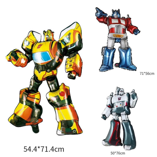 1 Set isi 3 Balon Foil Transformers Optimus Prime, Bumblebee, Megatron