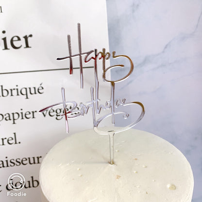 Cake Topper Acrylic / Topper Kue Akrilik Happy Valentine Day / Happy Birthday / HBD