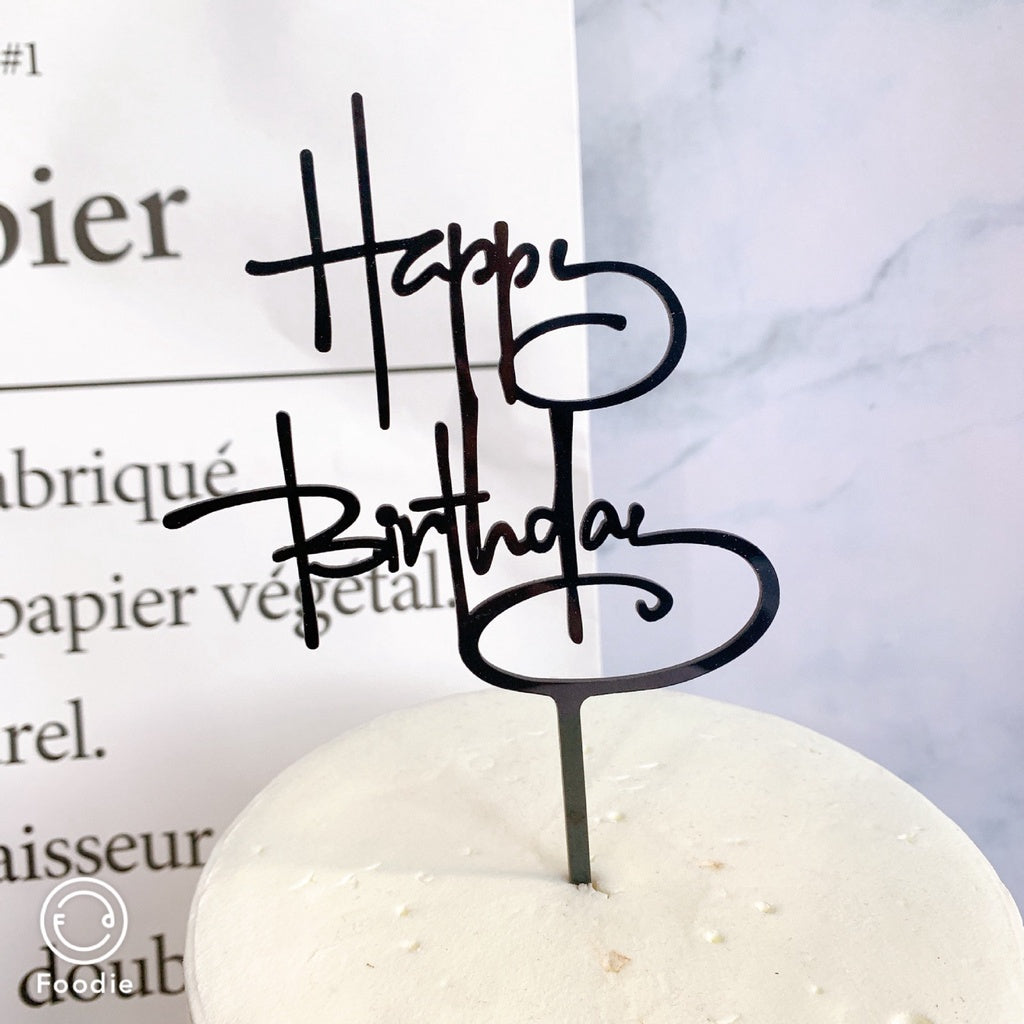 Cake Topper Acrylic / Topper Kue Akrilik Happy Valentine Day / Happy Birthday / HBD