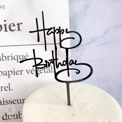 Cake Topper Acrylic / Topper Kue Akrilik Happy Valentine Day / Happy Birthday / HBD