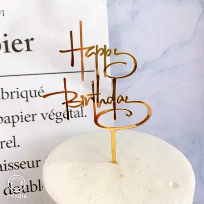 Cake Topper Acrylic / Topper Kue Akrilik Happy Valentine Day / Happy Birthday / HBD