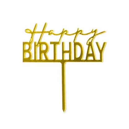 Cake Topper Acrylic / Akrilik Happy Birthday/Anniversary/Make A Wish/Best Dad Ever/Sweet Seventeen