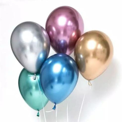 Balon Latex / Lateks Chrome Size 12 inch