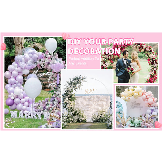 Round Balloon Arch Kit / Circle Balloon Arch Stand Diameter 2m / Stand Balon Bahan Besi Bentuk Lingkaran 2 meter