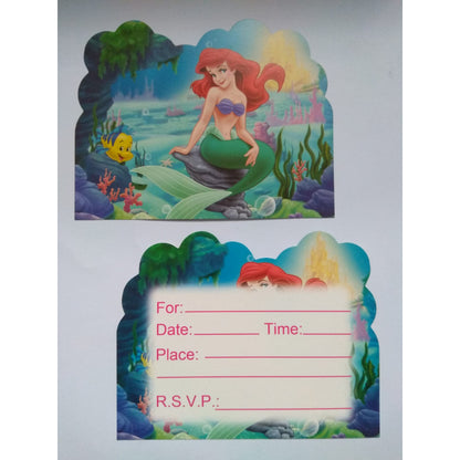 10 pcs Undangan Ulang Tahun / Invitation Birthday Card Karakter/Kartun