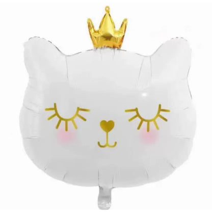 Balon Foil Crown Cat Size 47 x 54 cm