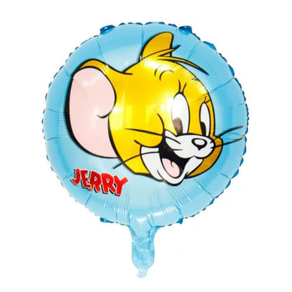 Balon Foil Tom & Jerry Bulat / Round  Tom & Jerry Size 45 cm