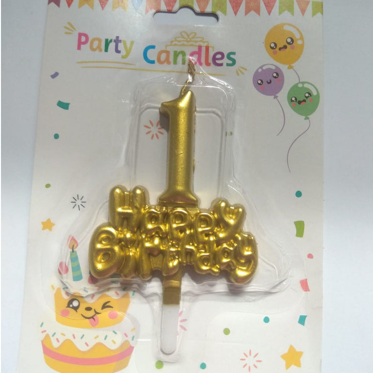 Lilin Ulang Tahun HBD / Candle 1 Happy Birthday