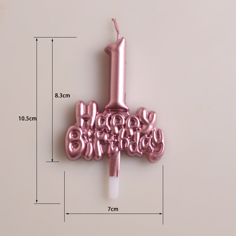 Lilin Ulang Tahun HBD / Candle 1 Happy Birthday