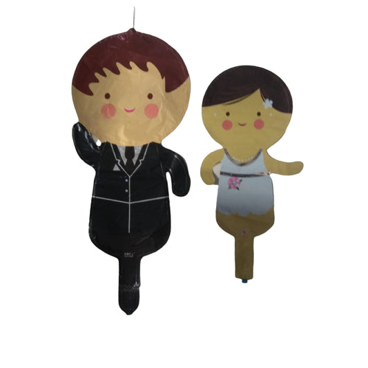 Balon Foil Bride & Groom Mini
