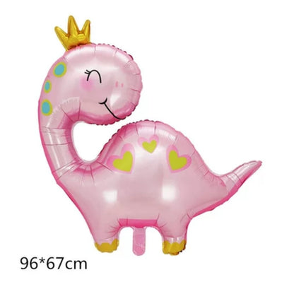 Balon Foil Dino/ Dinosaurus / Dinosaur Kartun Crown Jumbo Size 90 cm