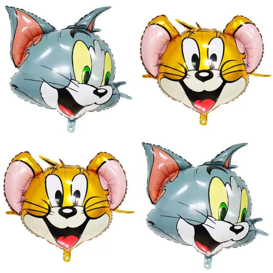 Balon Foil Tom & Jerry Head / Kepala Tom & Jerry Jumbo Size 75 cm