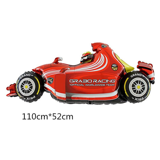 Balon Foil F1 Race Car / F1 Merah / F1 Hijau Silver