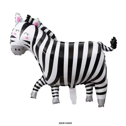 Balon Foil Animal / Hewan Leopard Smile, Elephant Smile, Zebra Smile, Monkey Smile Jumbo