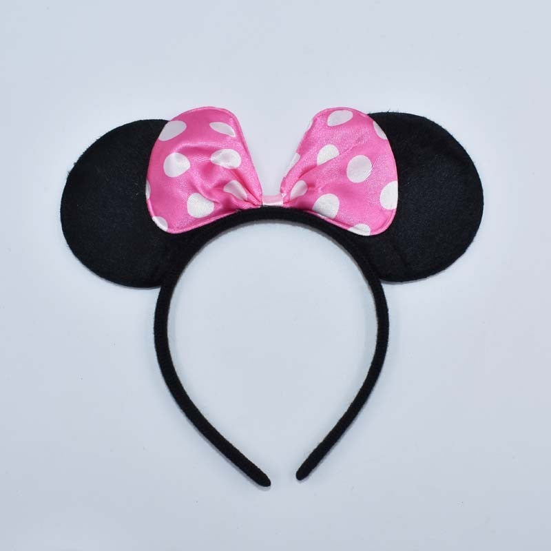 Bando Flannel / Headband Minnie Mouse / Mickey Mouse