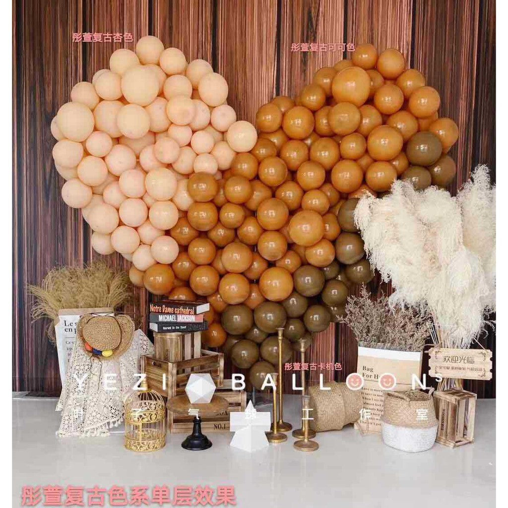 Balon Latex / Lateks Retro Color Size 5 Inch Grosir isi 100 pcs/Pack