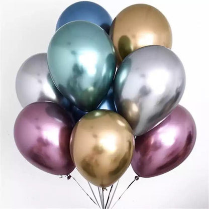 Balon Latex Chrome 10 inch isi 50 Pcs / Pack Grosir