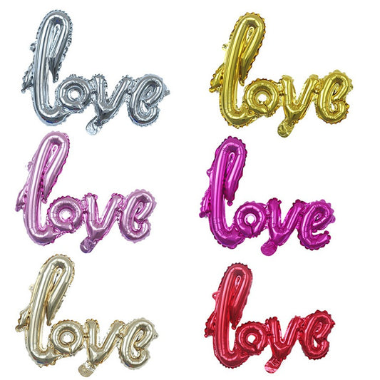 Balon Foil Love Latin / Love Letter Size 38 x 54 cm