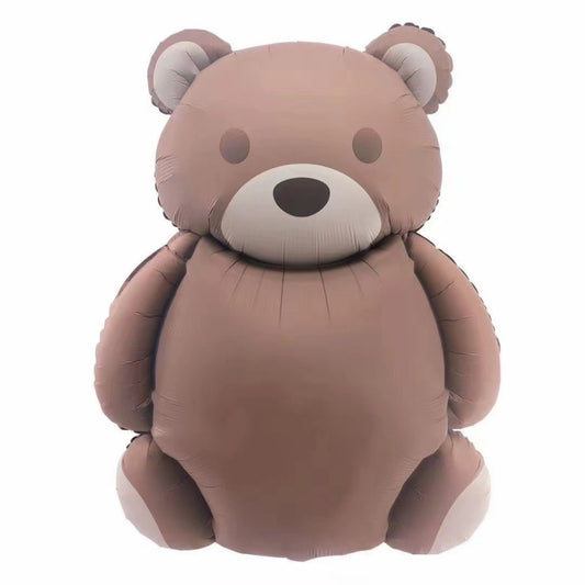 Balon Foil Sitting Brown Bear Matte Size 65 X 89 cm