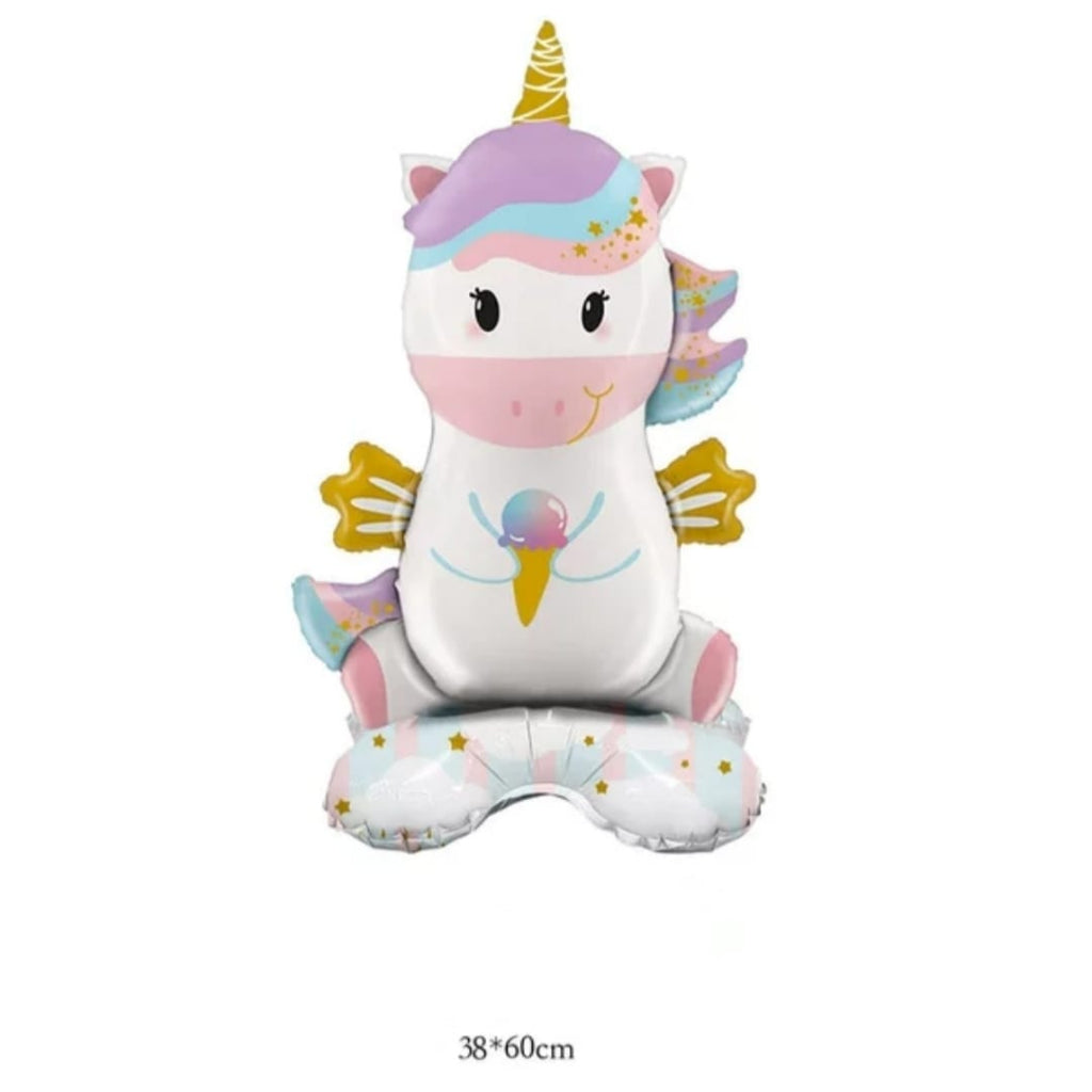 Balon Foil Standing Unicorn Ice Cream Size 60 cm