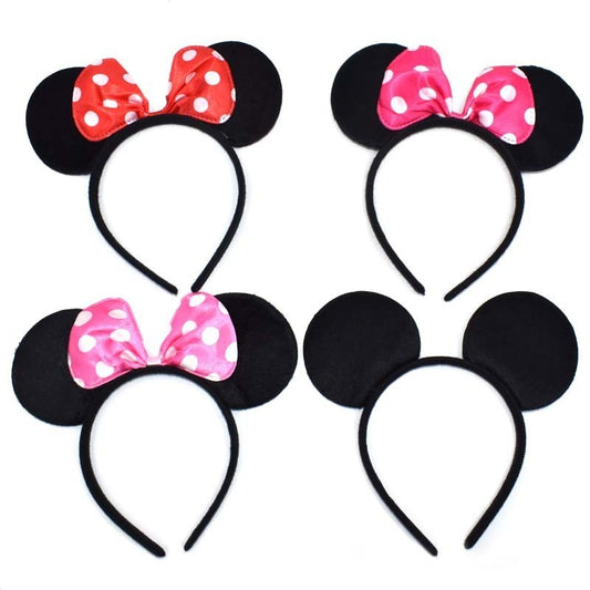 Bando Flannel / Headband Minnie Mouse / Mickey Mouse
