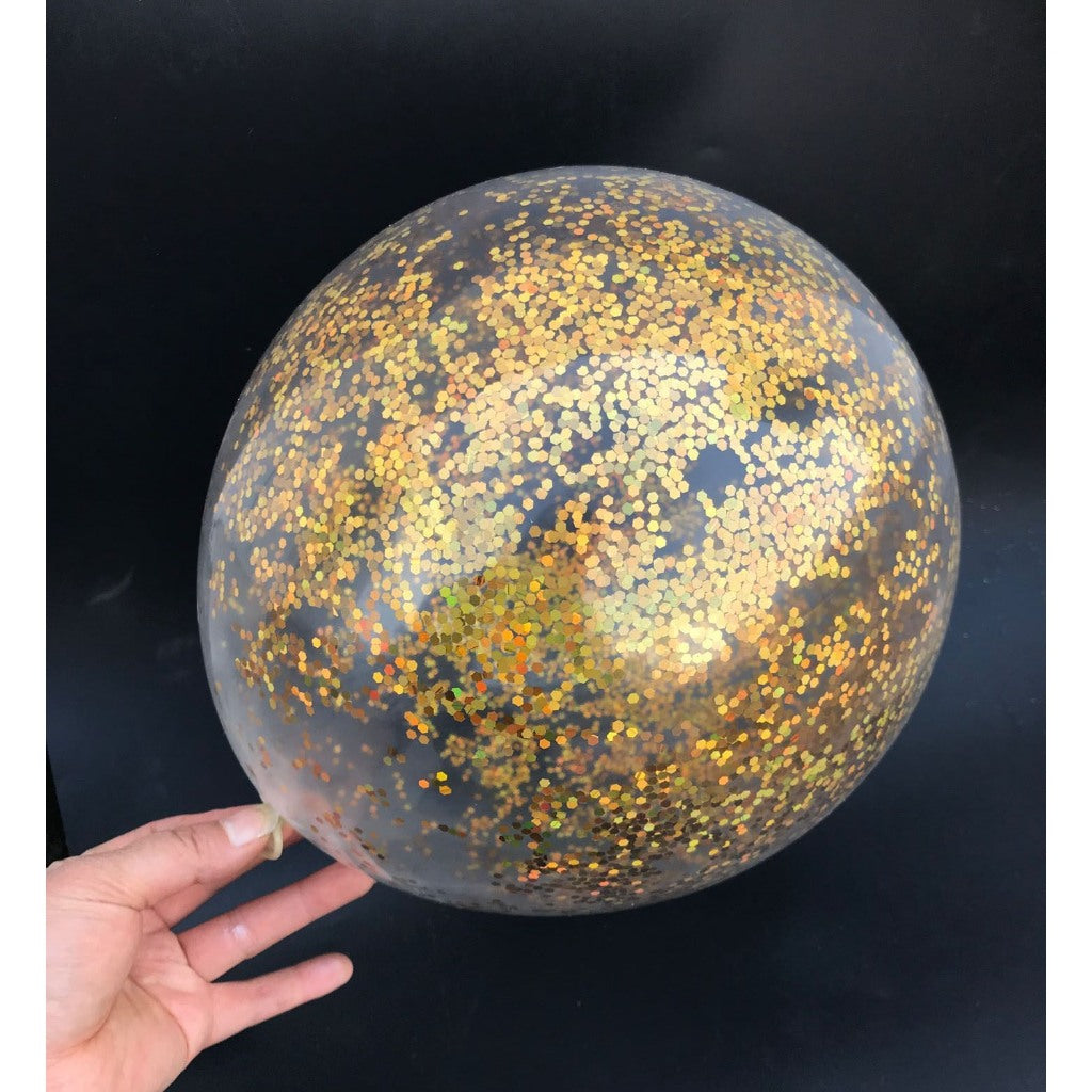 Balon Latex / Lateks Confetti Glitter 12 inch